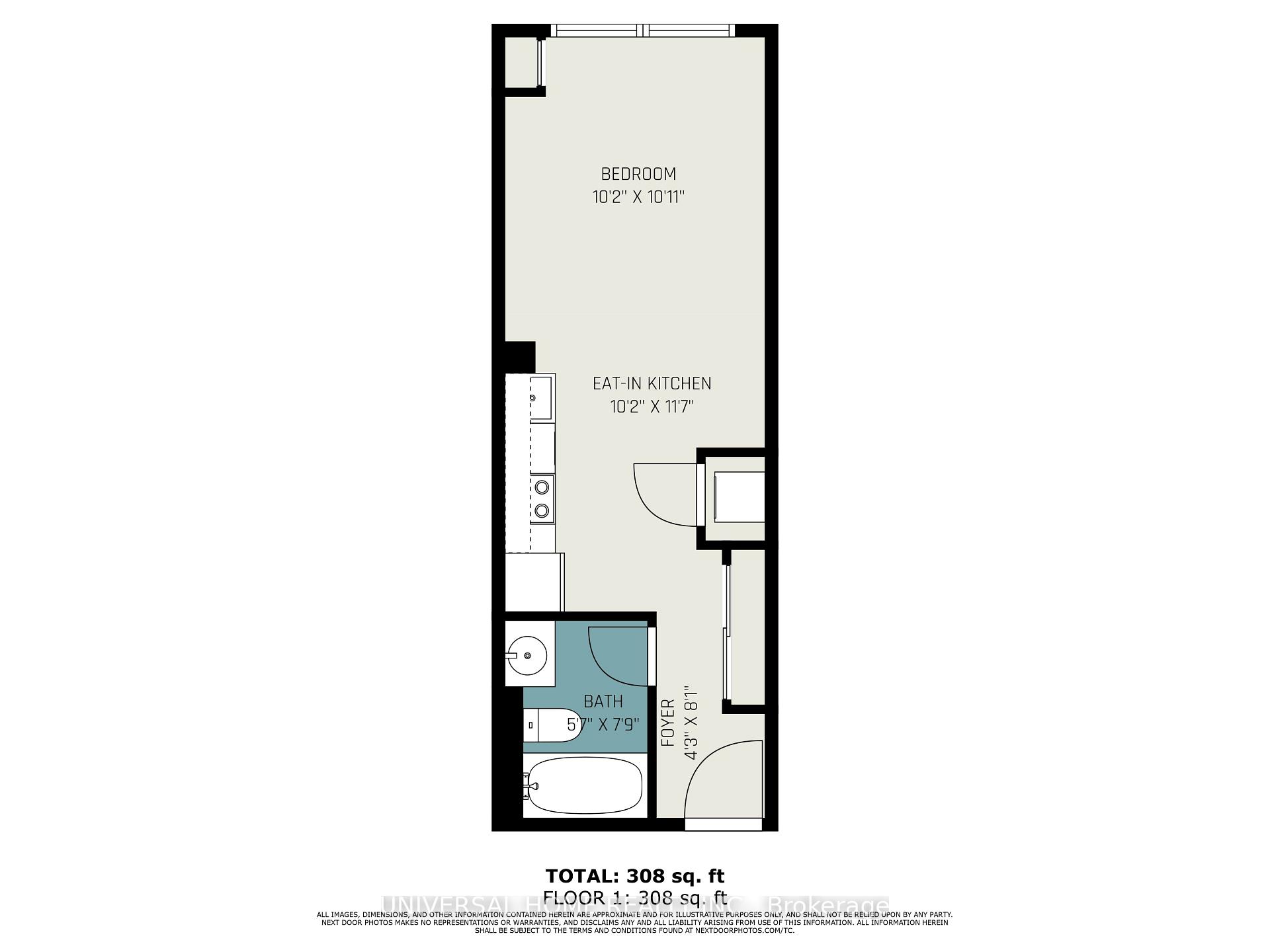 Front of Unit 1003, 35 Hayden Street