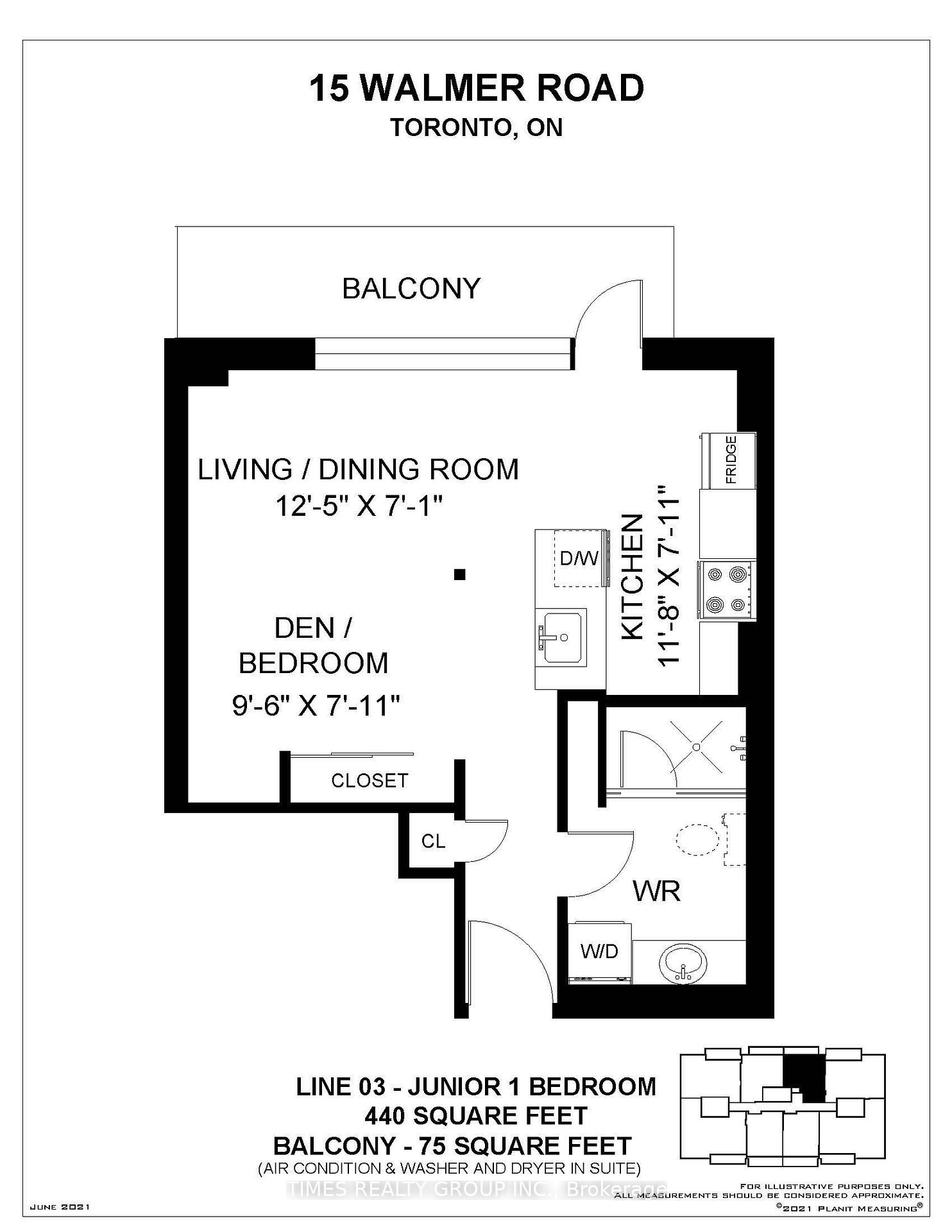 Photo 12 of Unit 503, 15 Walmer Road, Toronto, The Annex — HOMEH
