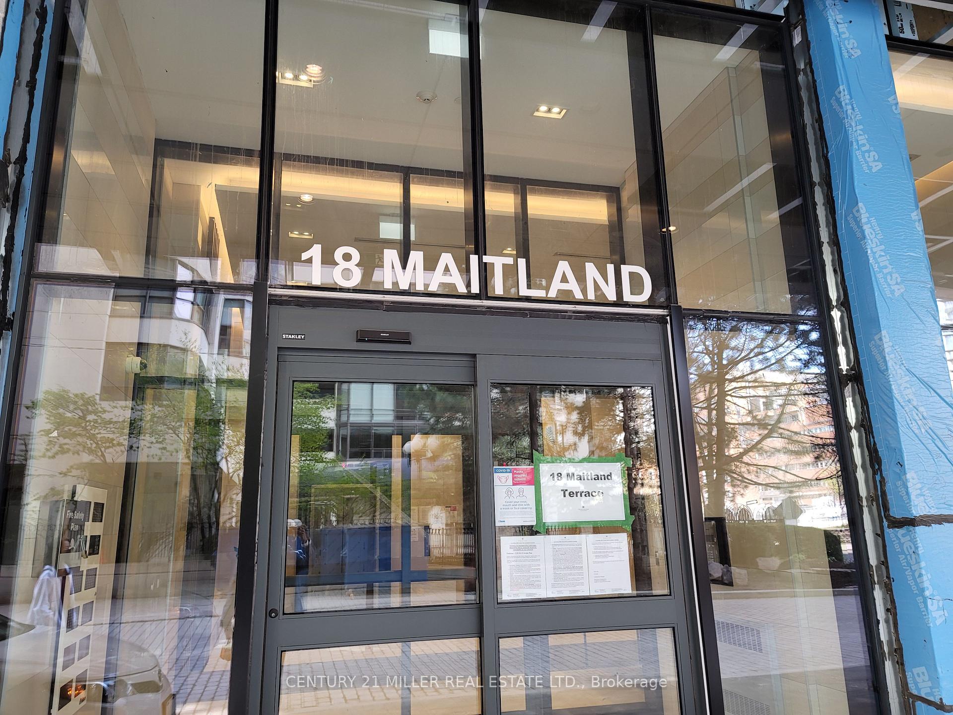Front of Unit 802, 18 Maitland Terrace