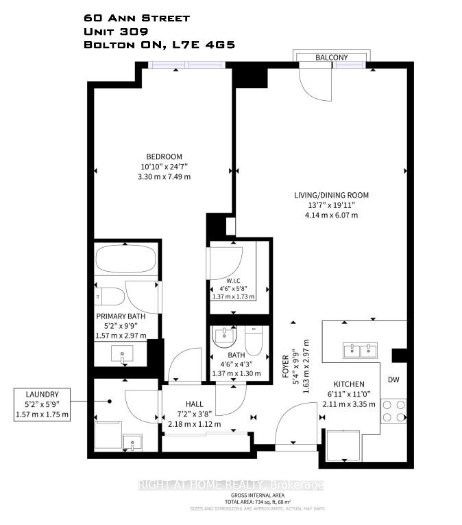Photo 2 of Unit 309, 60 Ann Street, Caledon, Bolton West — HOMEH