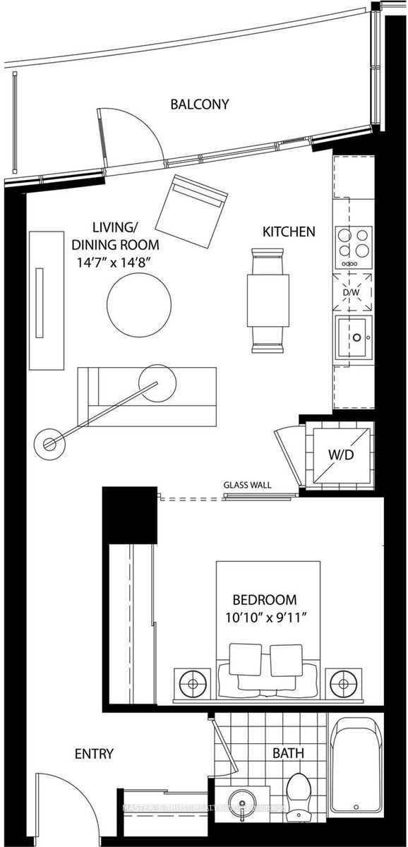 Photo 10 of Unit 2005, 21 Widmer Street, Toronto, Waterfront Communities — HOMEH