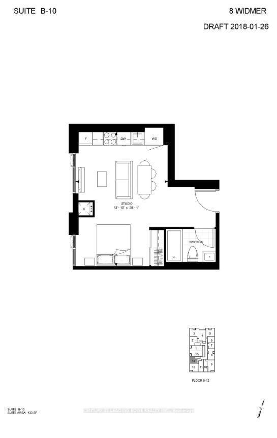 Photo 15 of Unit 913, 8 Widmer Street, Toronto, Waterfront Communities — HOMEH