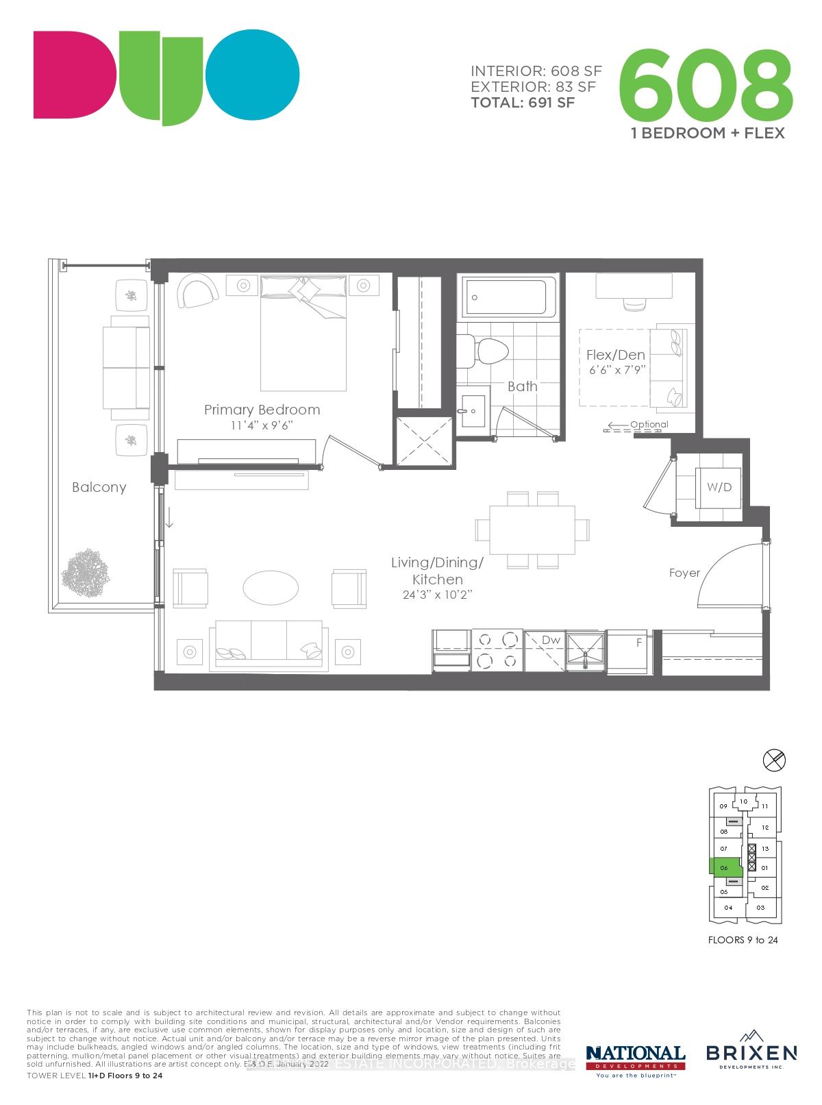 Photo 10 of Unit 2406, 260 Malta Avenue, Brampton, Fletcher's Creek South — HOMEH