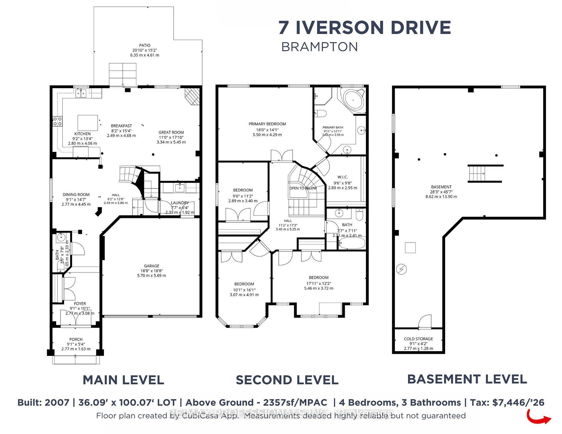 Photo 9 of 7 Iverson Drive, Brampton, Credit Valley — HOMEH