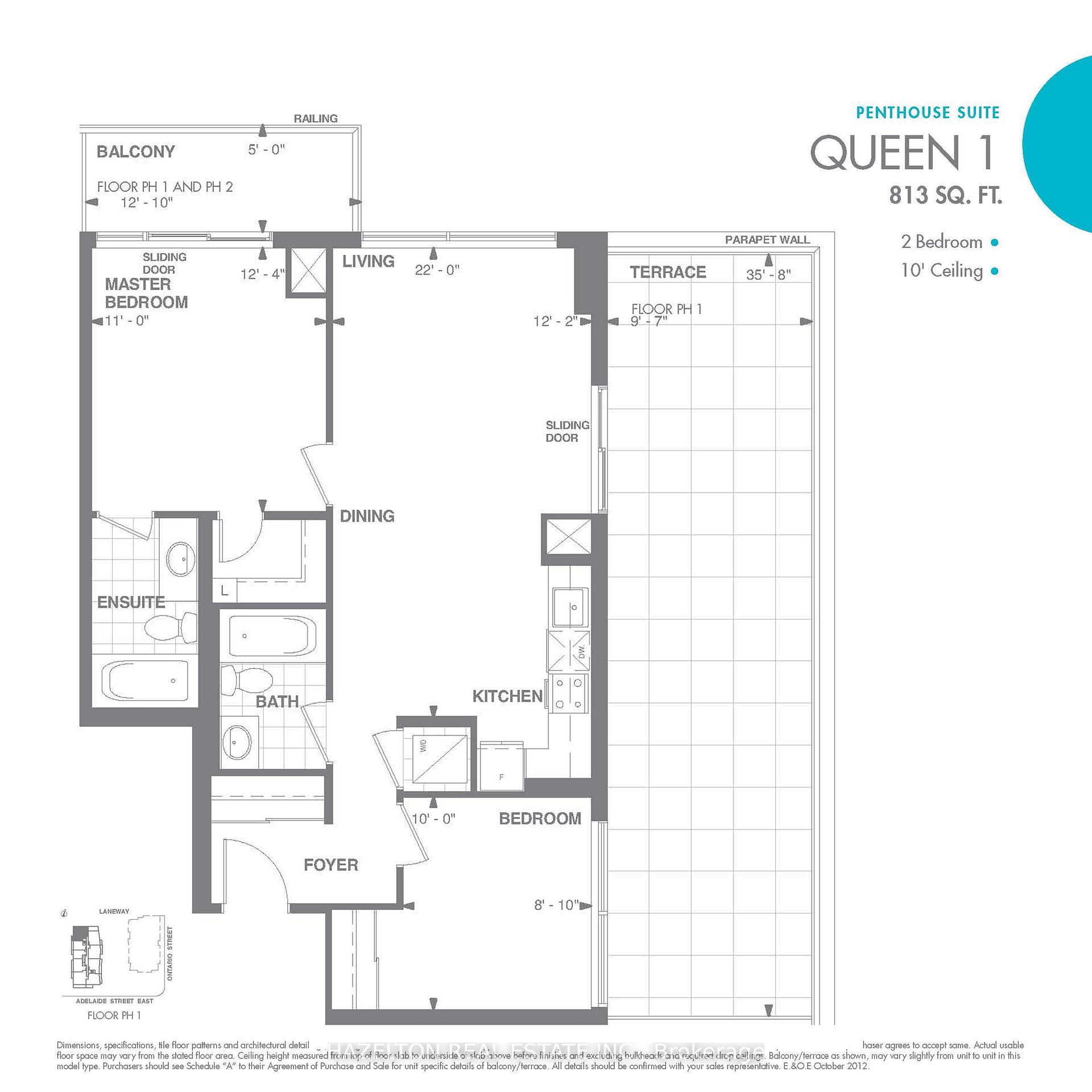 Photo 2 of Unit Ph103, 460 Adelaide Street E, Toronto, Moss Park — HOMEH