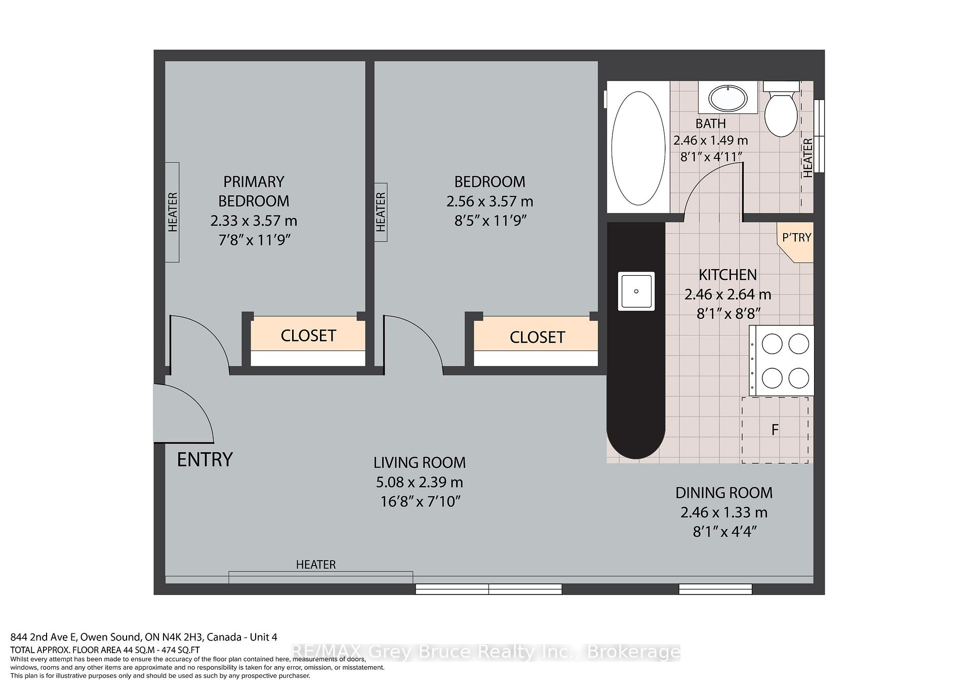 Photo 8 of Unit 4, 844 2nd Avenue E, Owen Sound — HOMEH
