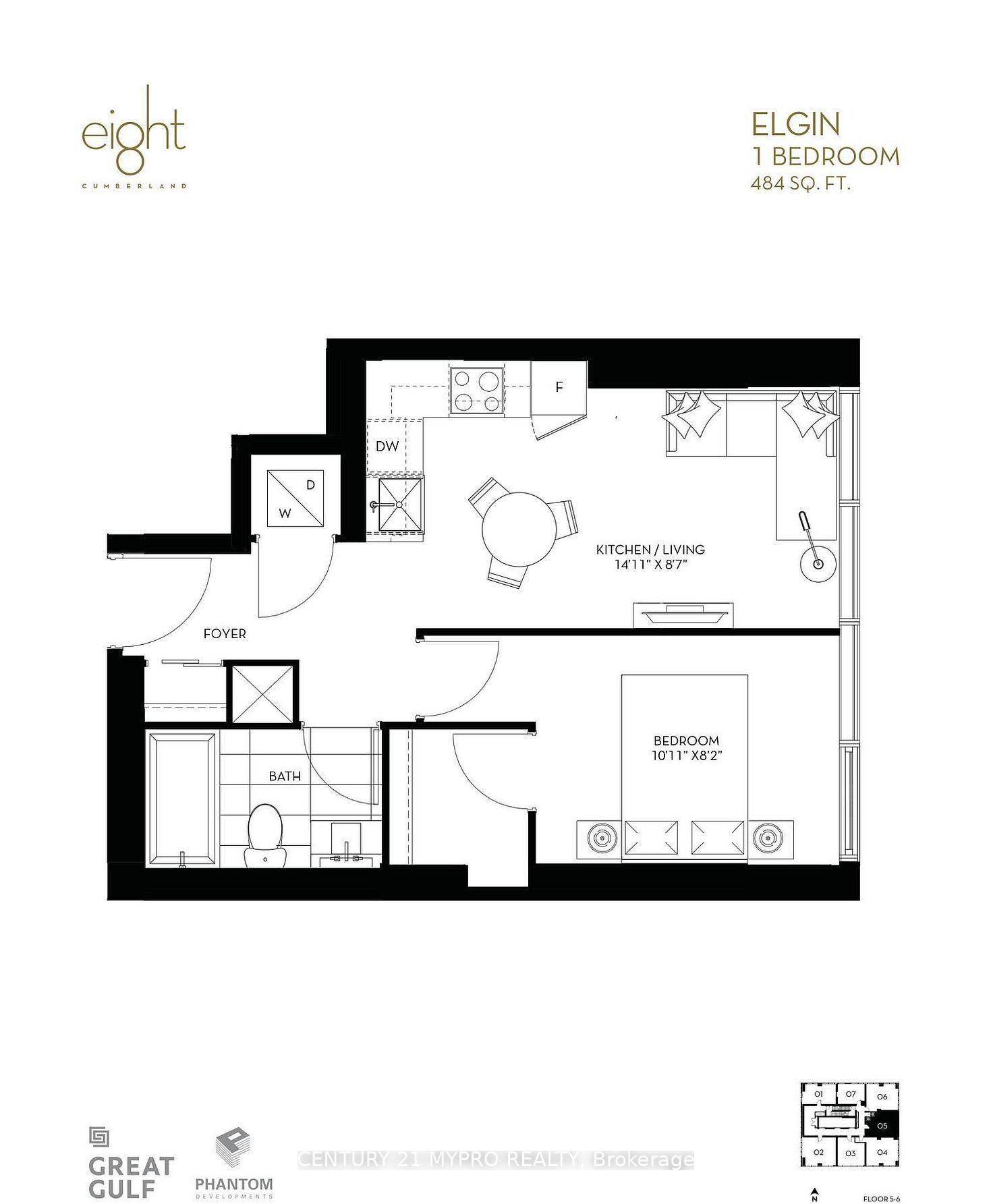 Photo 6 of Unit 605, 8 Cumberland Street, Toronto, The Annex — HOMEH