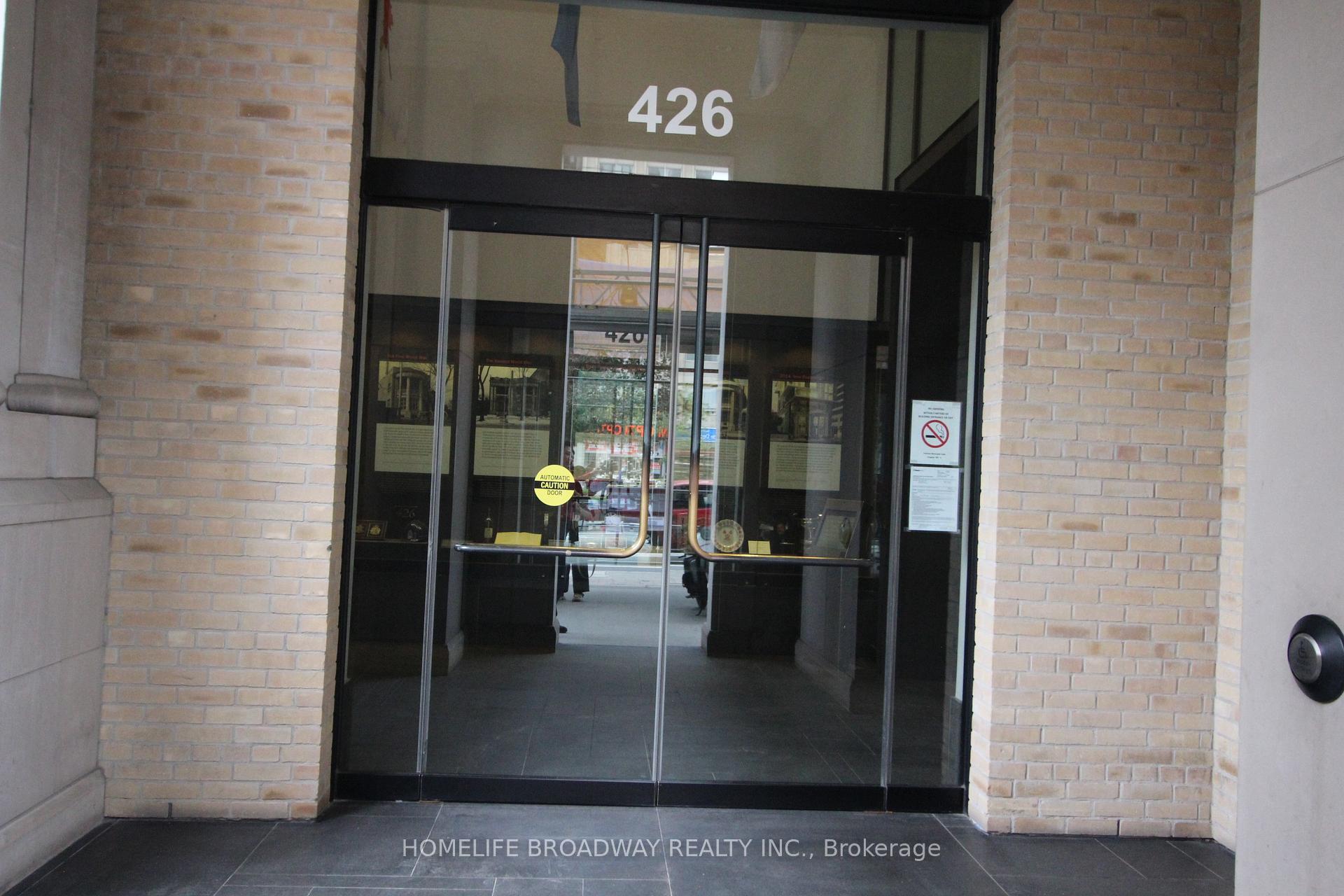 Front of Unit 3701, 426 University Avenue