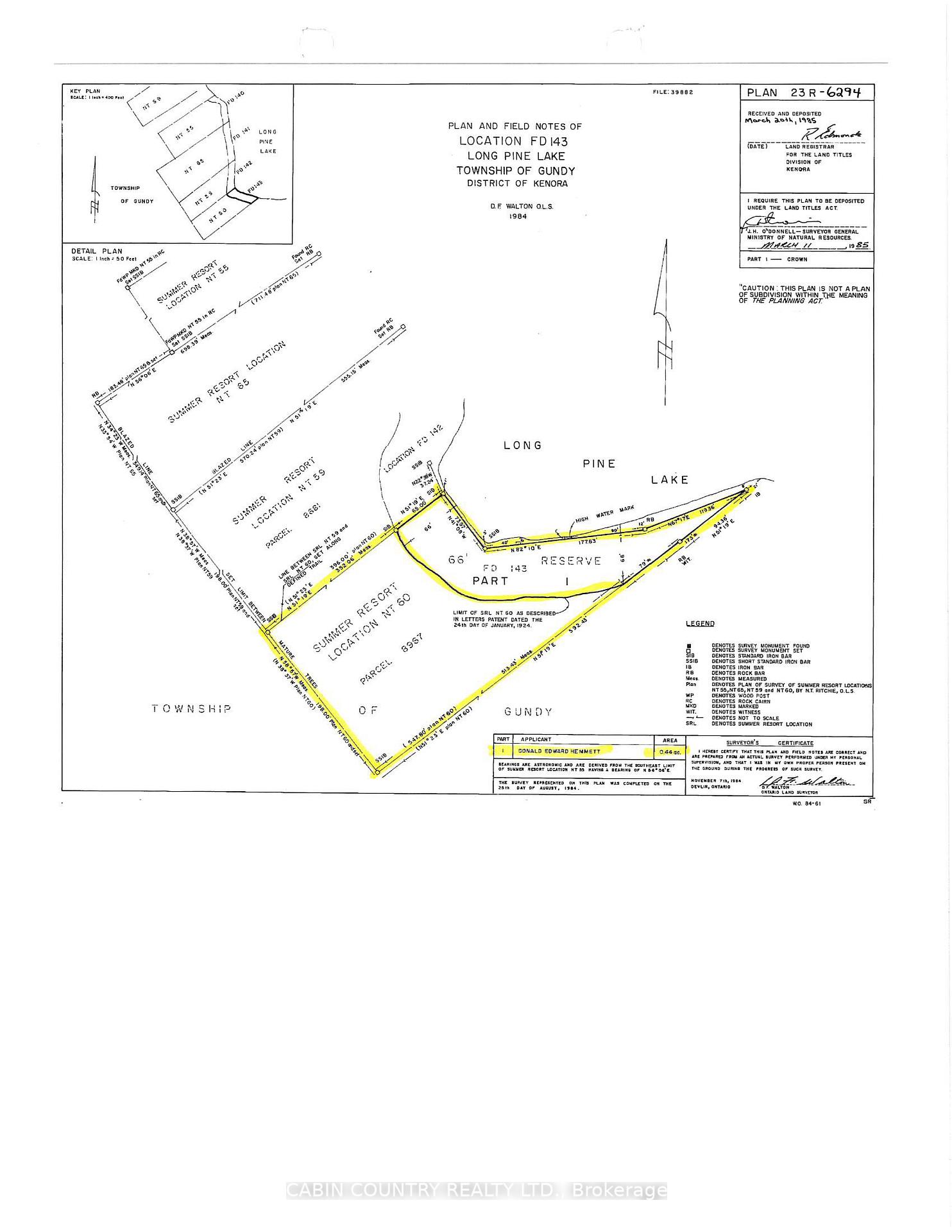 Photo 2 of PCL 8967 Long Pine Lake, Kenora Remote Area, West of Kenora — HOMEH