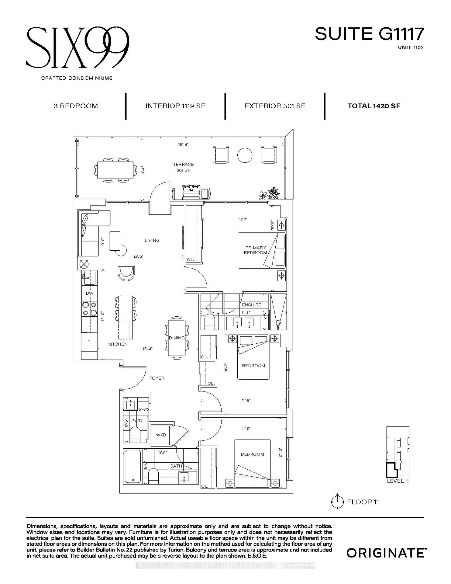 Photo 3 of Unit 1103, 699 Sheppard Avenue E, North York, Bayview Village — HOMEH