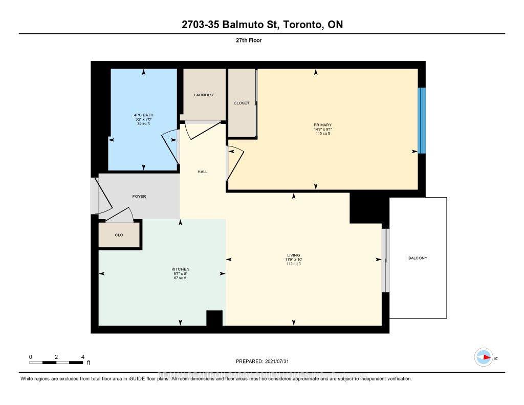 Photo 35 of Unit 2703, 35 Balmuto Street, Toronto, Bay Street Corridor — HOMEH