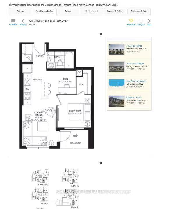 Photo 8 of Unit 708, 2 Teagarden Court, North York, Willowdale East — HOMEH