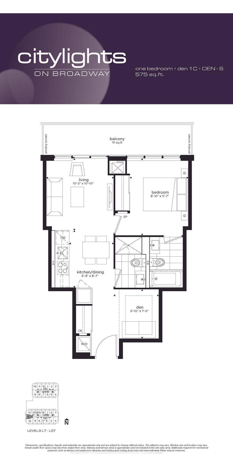 Photo 7 of Unit 2311, 99 Broadway Avenue, Toronto, Mount Pleasant West — HOMEH