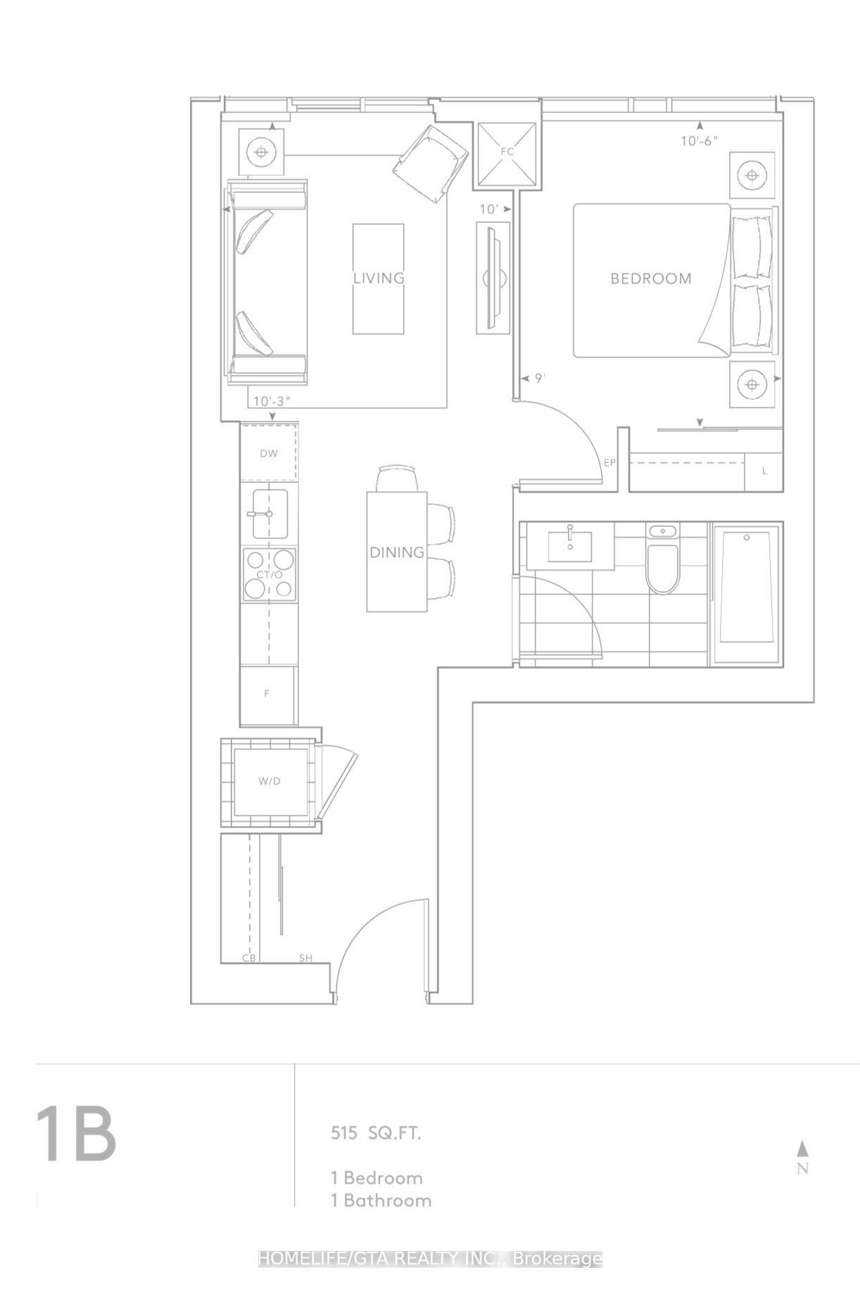 Photo 6 of Unit 1709, 470 Front Street W, Toronto, Waterfront Communities — HOMEH