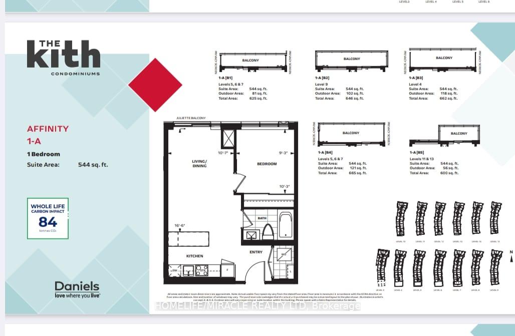 Front of Unit 718, 2485 Eglinton Avenue W