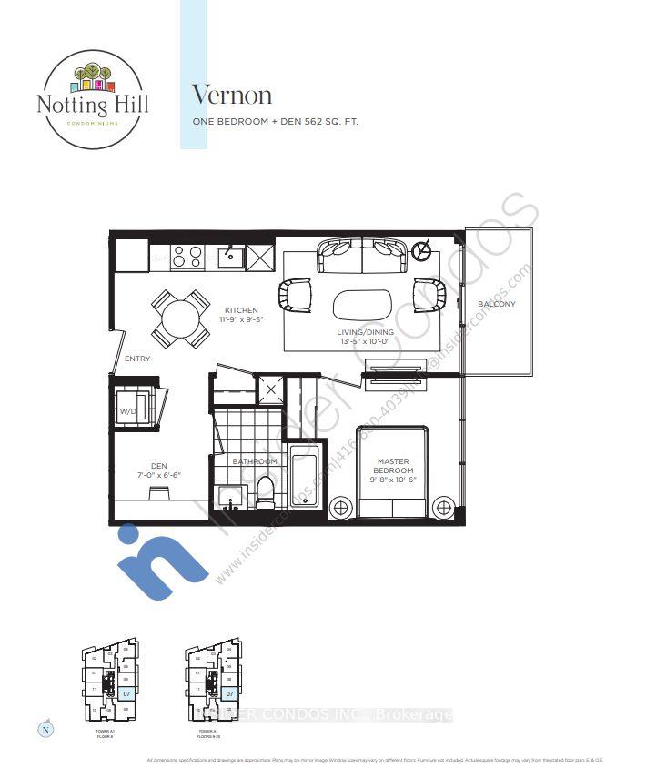 Front of Unit 1707, 4010 Eglinton Avenue W