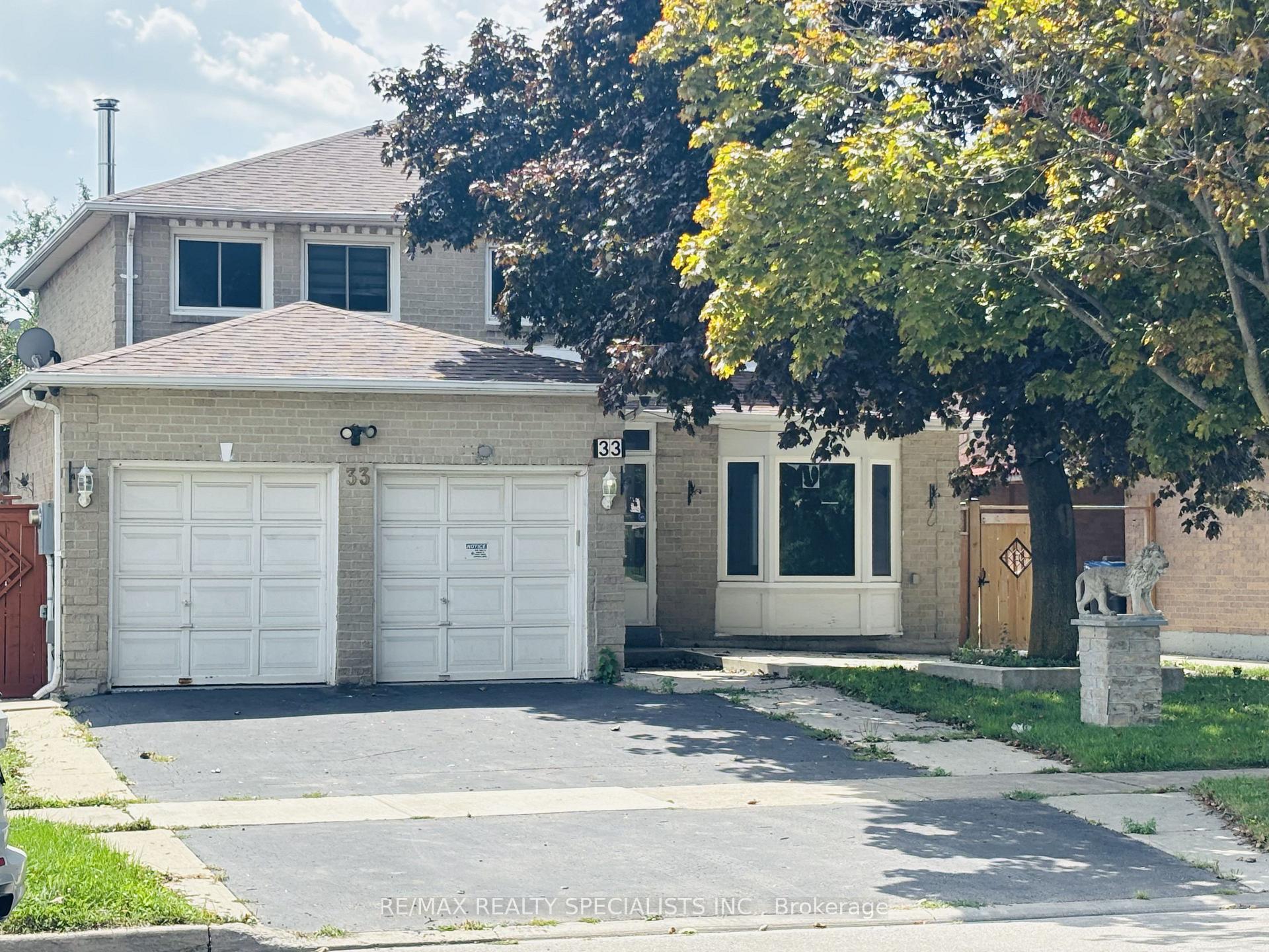 Photo 1 of 33 Cherrytree Drive, Brampton, Fletcher's Creek South — HOMEH