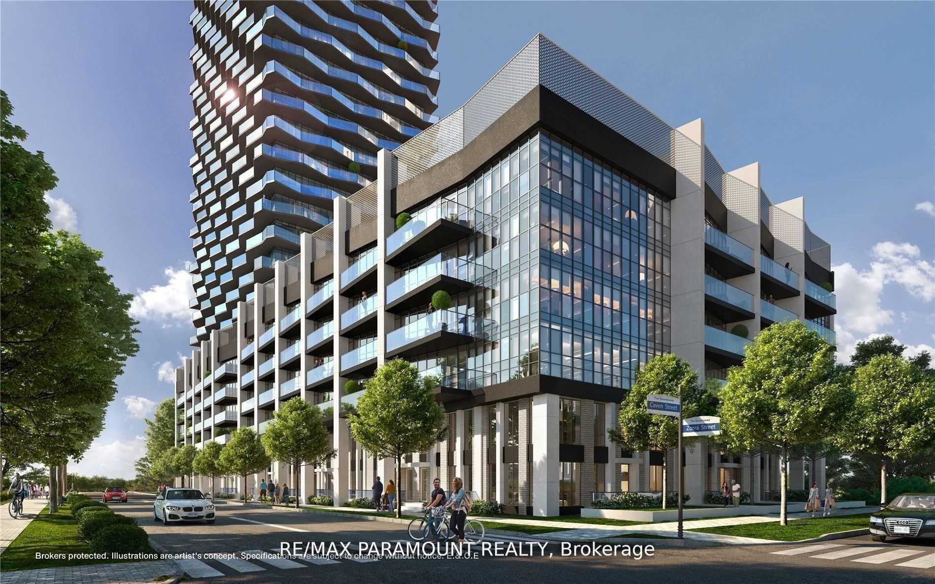 Front of Unit 1008, 36 Zorra Street