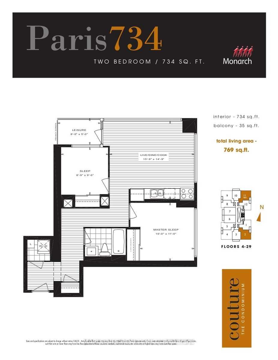 Photo 2 of Unit 1802, 28 Ted Rogers Way, Toronto, Church-Yonge Corridor — HOMEH