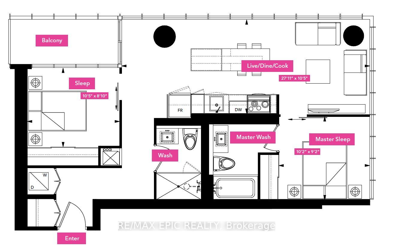 Photo 14 of Unit 4806, 101 Charles Street E, Toronto, Church-Yonge Corridor — HOMEH