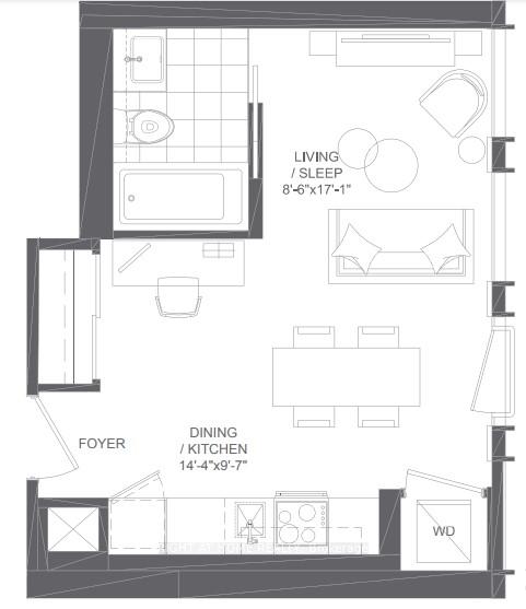Photo 2 of Unit 417, 121 St Patrick Street, Toronto, University — HOMEH