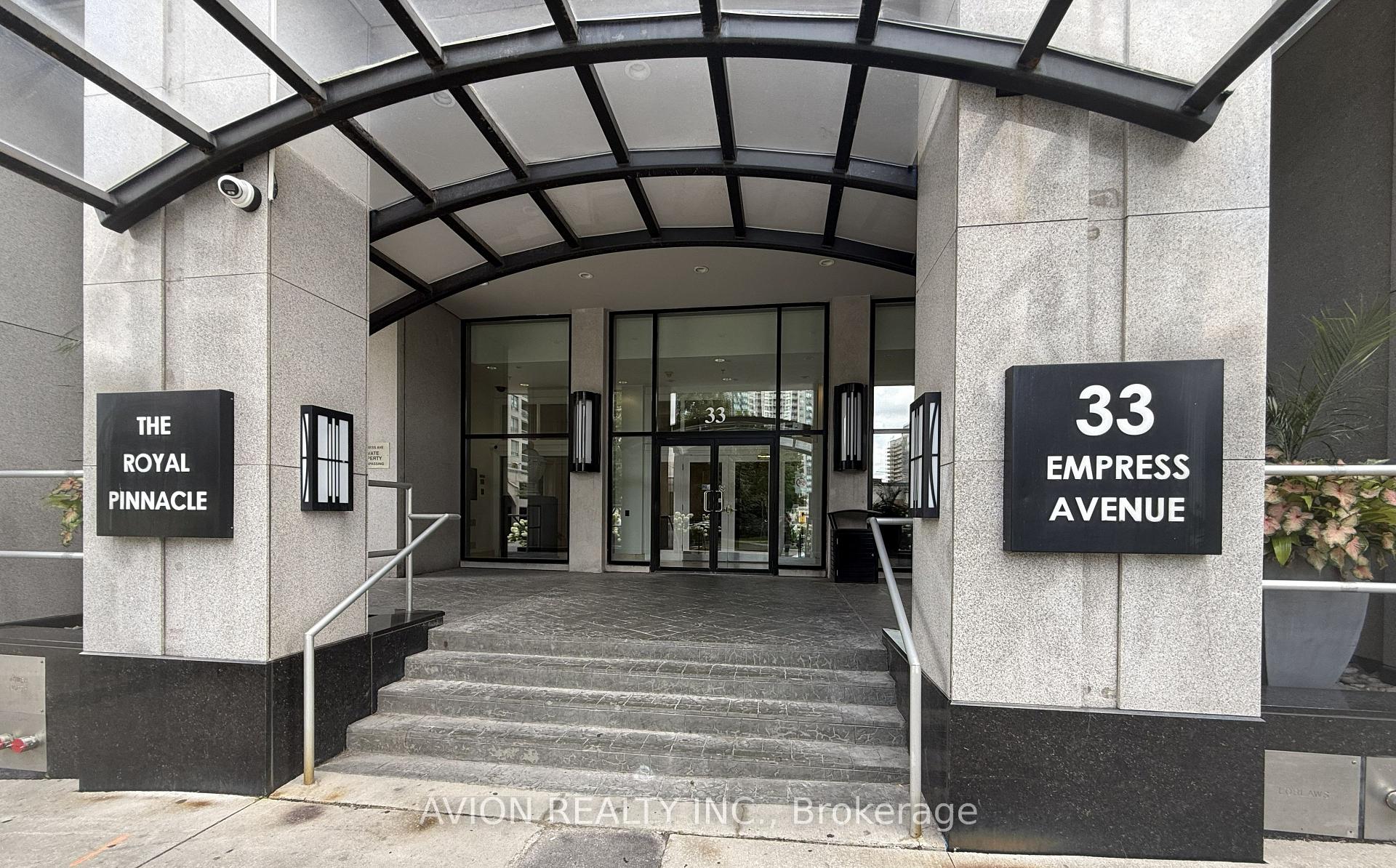 Front of Unit 1907, 33 Empress Avenue