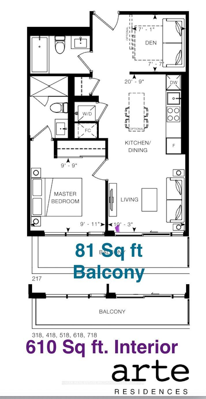 Front of Unit 518, 3009 Novar Road