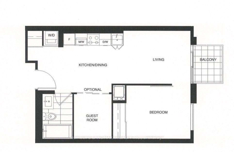 Front of Unit 3102, 251 Jarvis Street