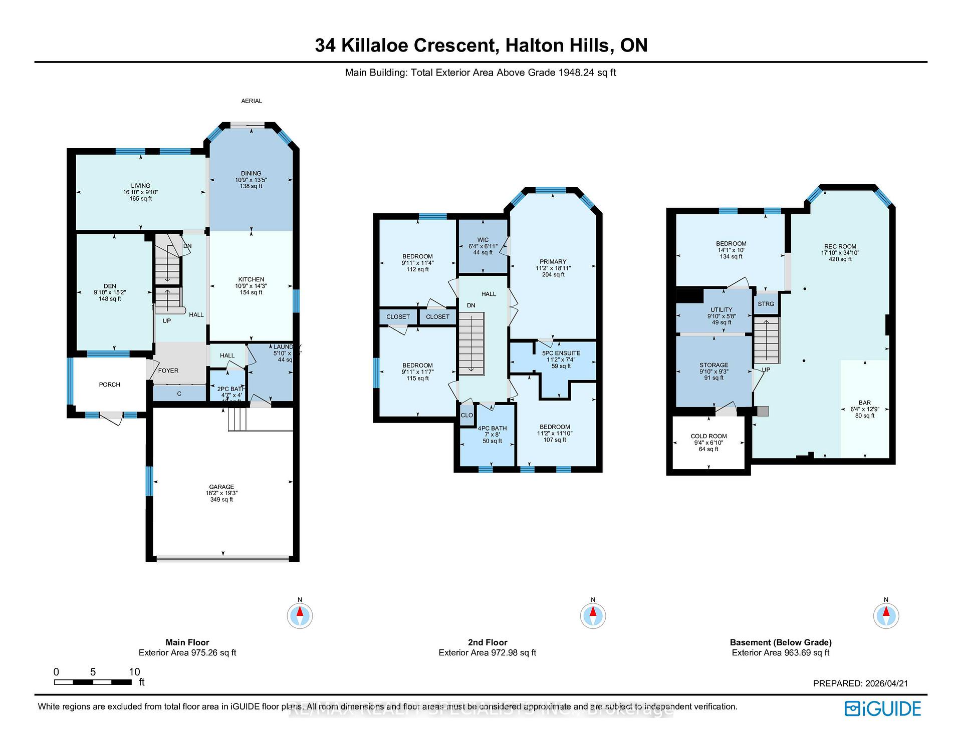 Photo 45 of 34 Killaloe Crescent, Halton Hills, Georgetown — HOMEH