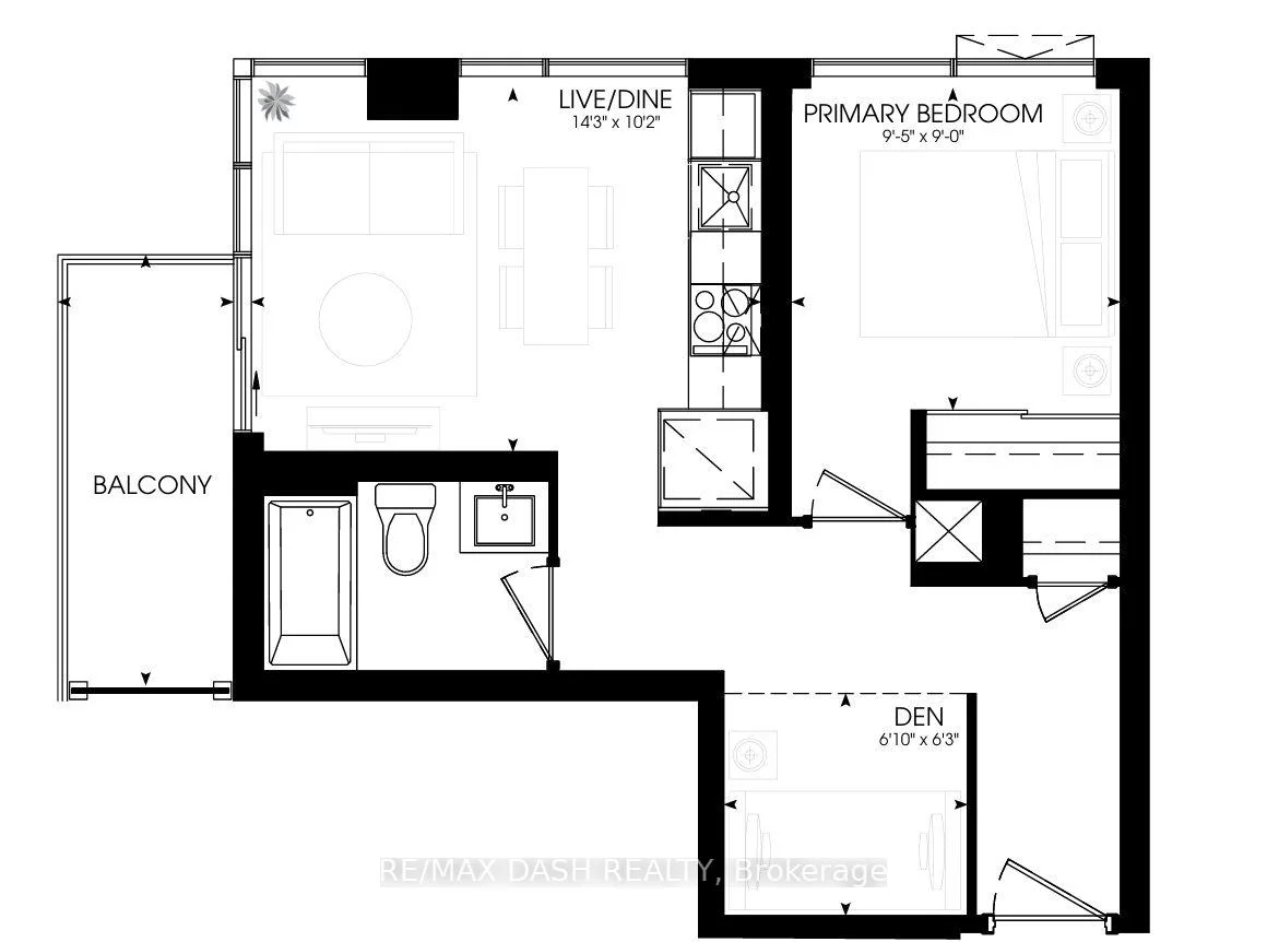 Photo 2 of Unit 1206, 280 Dundas Street W, Toronto, Kensington-Chinatown — HOMEH