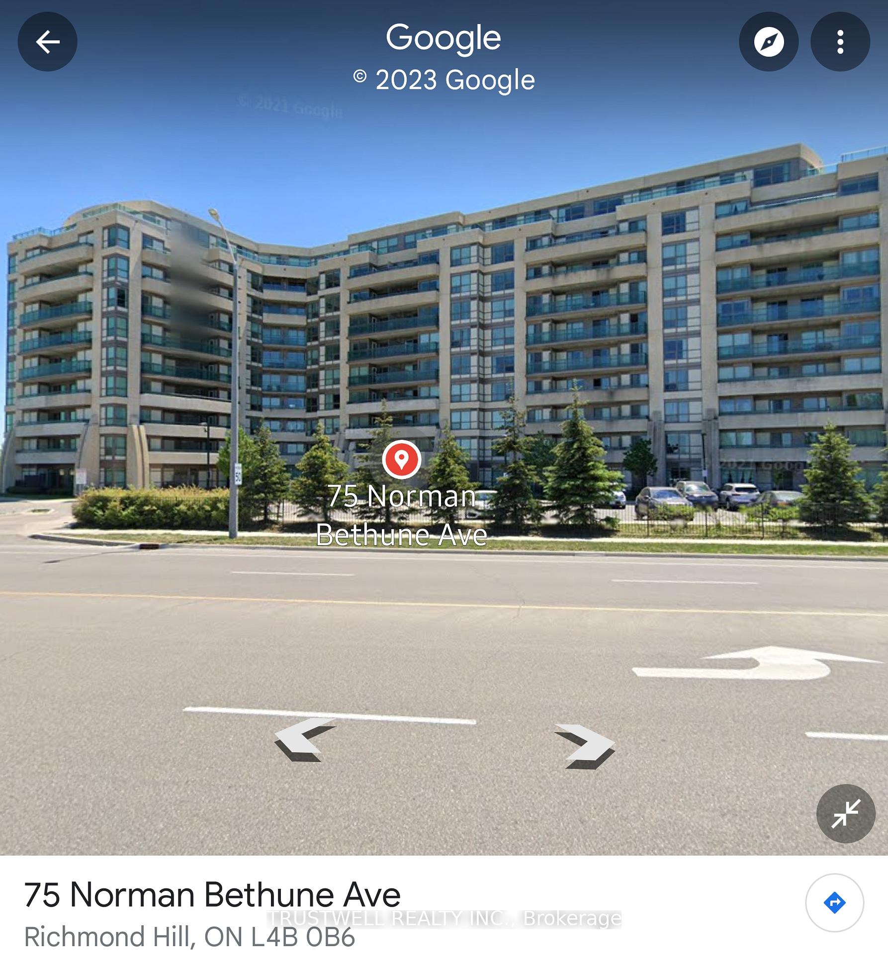 Front of Unit 520, 75 Norman Bethune Avenue