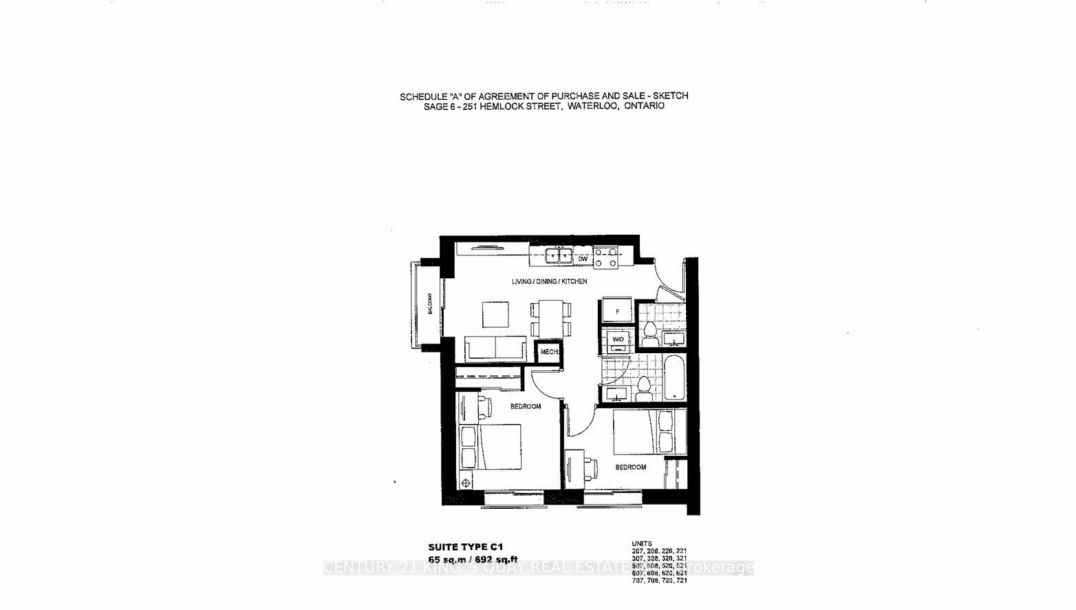 Photo 20 of Unit 620, 251 Hemlock Street, Waterloo, Beechwood/University — HOMEH