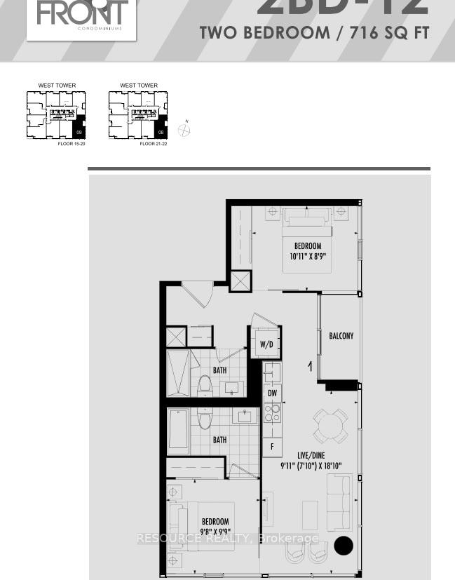 Photo 2 of Unit 1708, 158 Front Street, Toronto, Moss Park — HOMEH