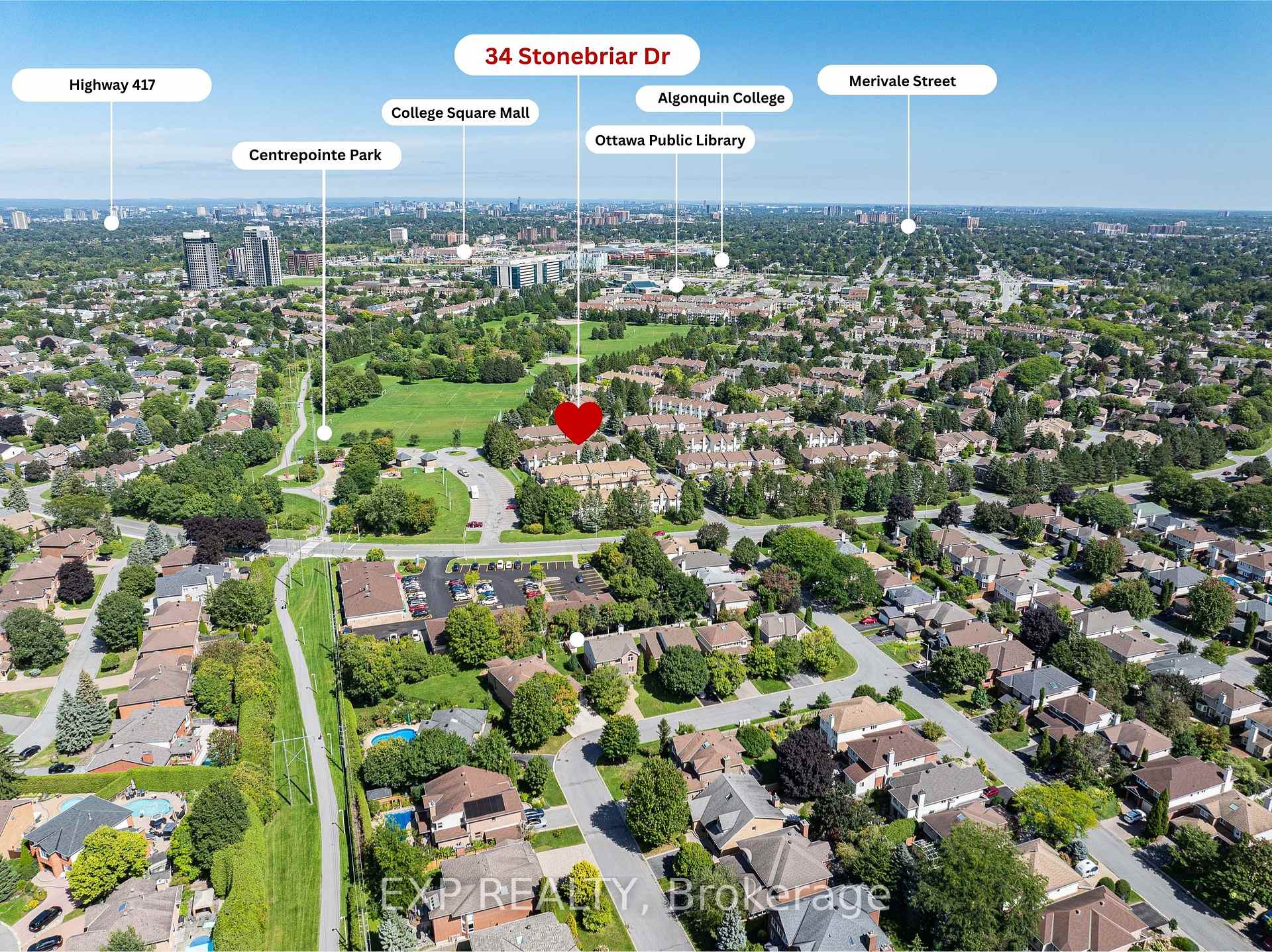 Photo 2 of 34 Stonebriar Drive, Ottawa, Centrepointe — HOMEH