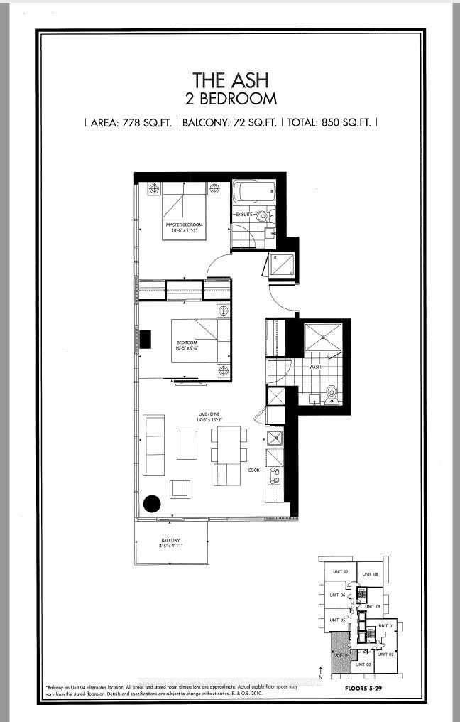 Photo 2 of Unit 1104, 75 St Nicholas Street, Toronto, Bay Street Corridor — HOMEH