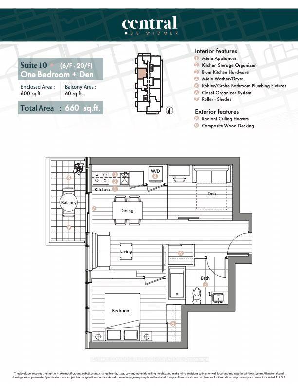 Photo 10 of Unit 810, 38 Widmer Street, Toronto, Waterfront Communities — HOMEH