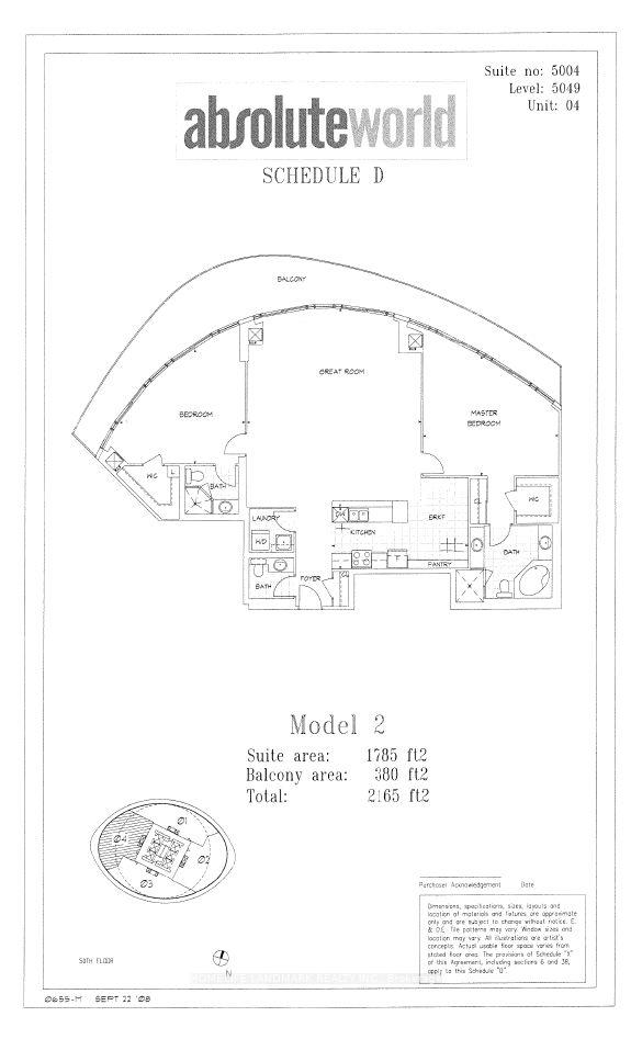 Photo 24 of Unit Ph 5004, 50 Absolute Avenue, Mississauga, City Centre — HOMEH