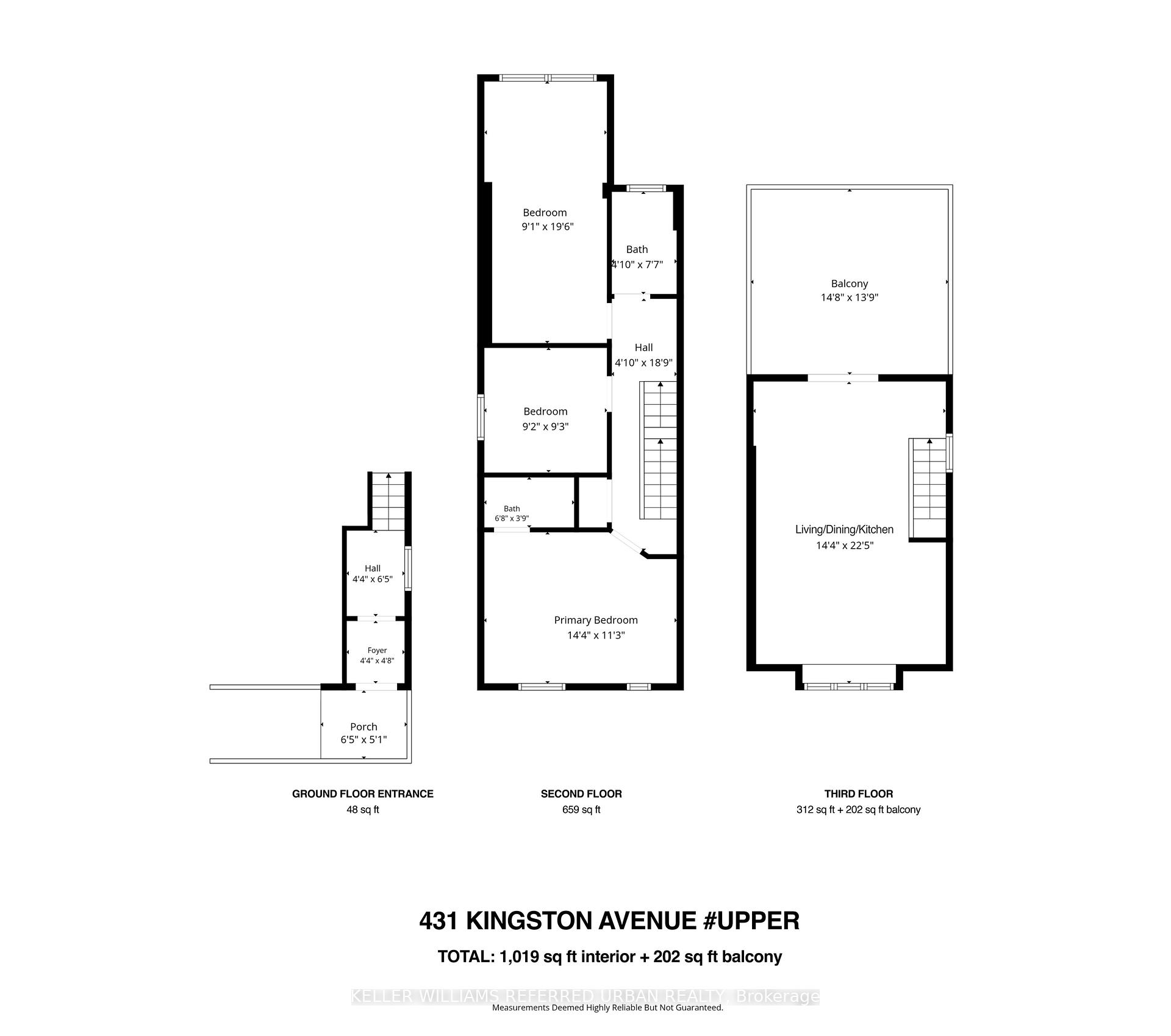 Photo 14 of Unit Upper, 431 Kingston Road, Toronto, The Beaches — HOMEH
