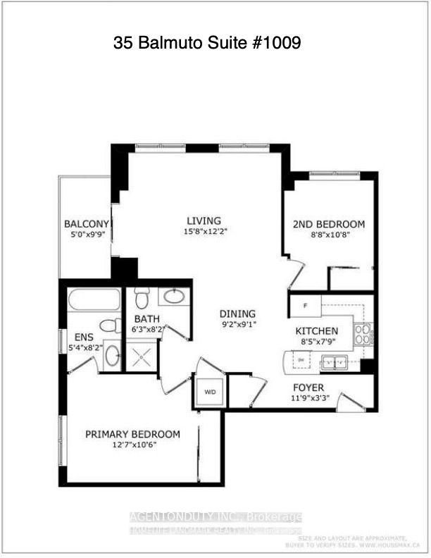 Photo 13 of Unit 1009, 35 Balmuto Street, Toronto, Bay Street Corridor — HOMEH