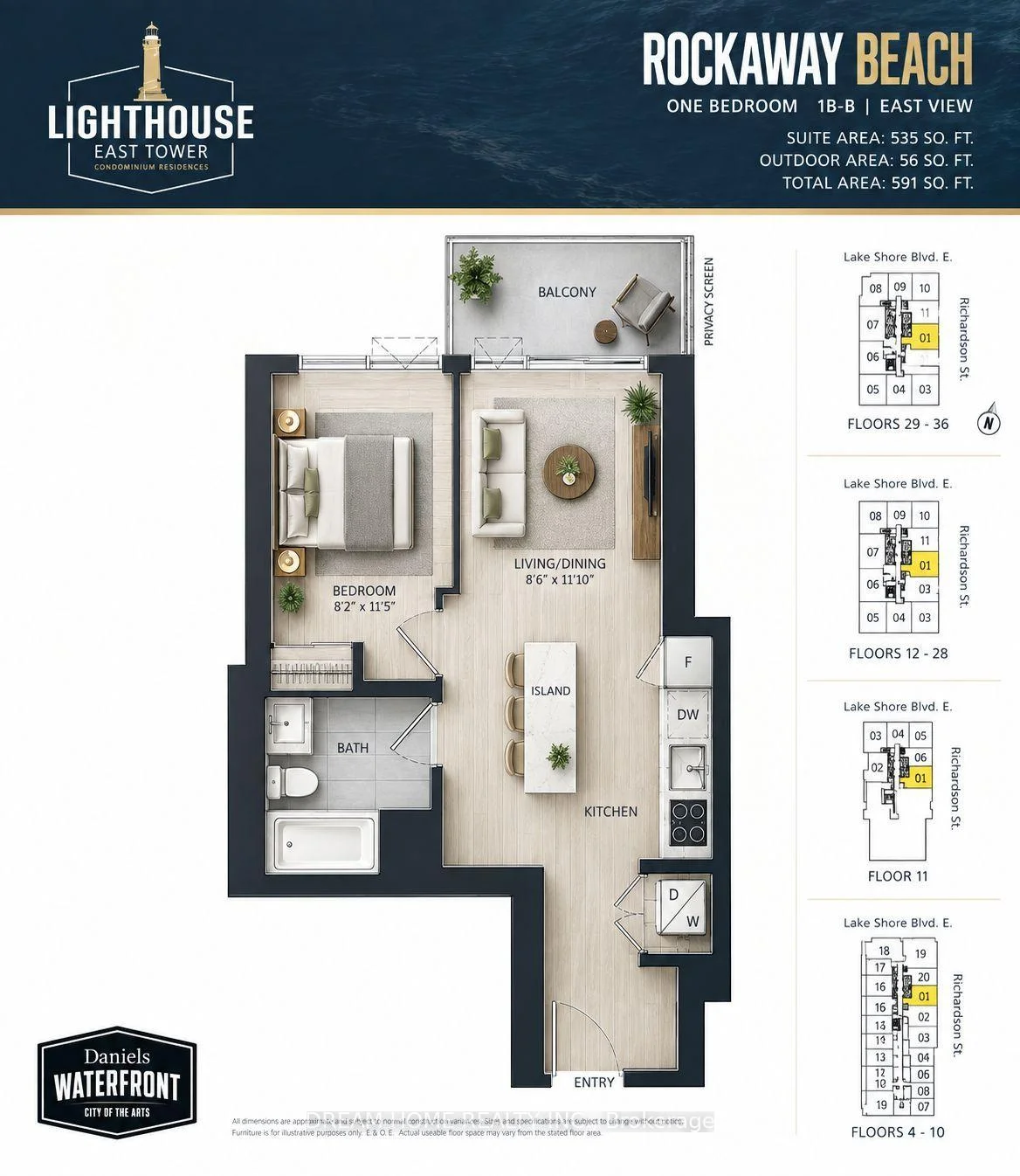 Photo 14 of Unit 1401, 20 Richardson Street, Toronto, Waterfront Communities — HOMEH