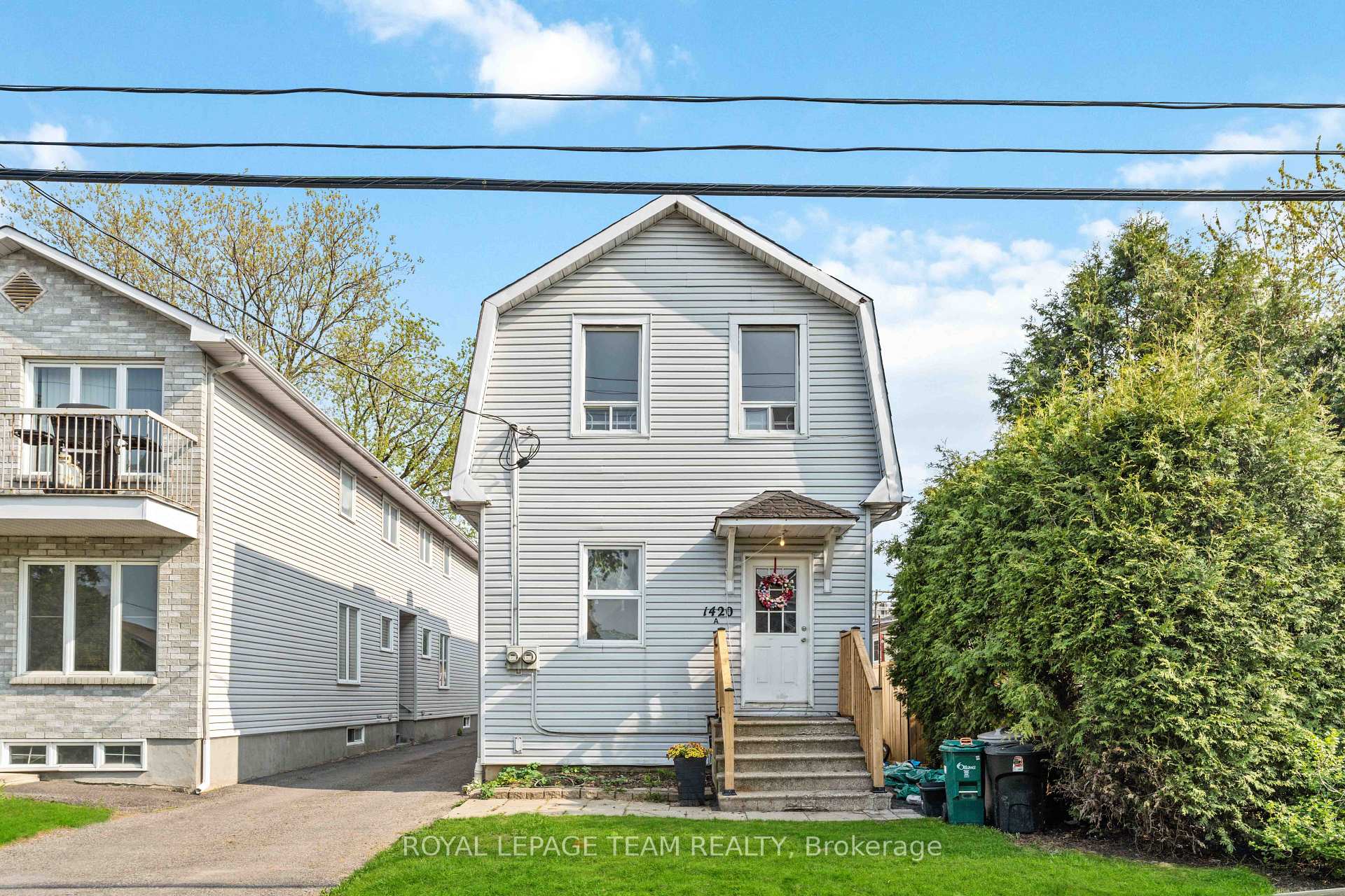 Front of Unit B, 1420 Raven Avenue