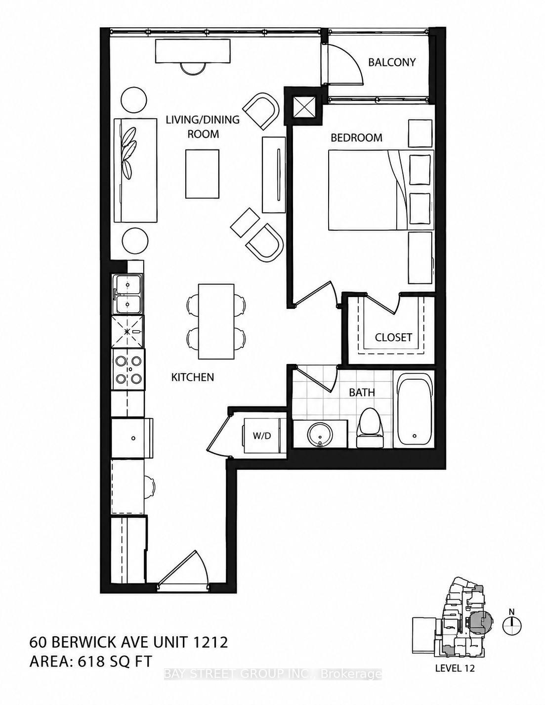 Photo 2 of Unit 1212, 60 Berwick Avenue, Toronto, Yonge-Eglinton — HOMEH