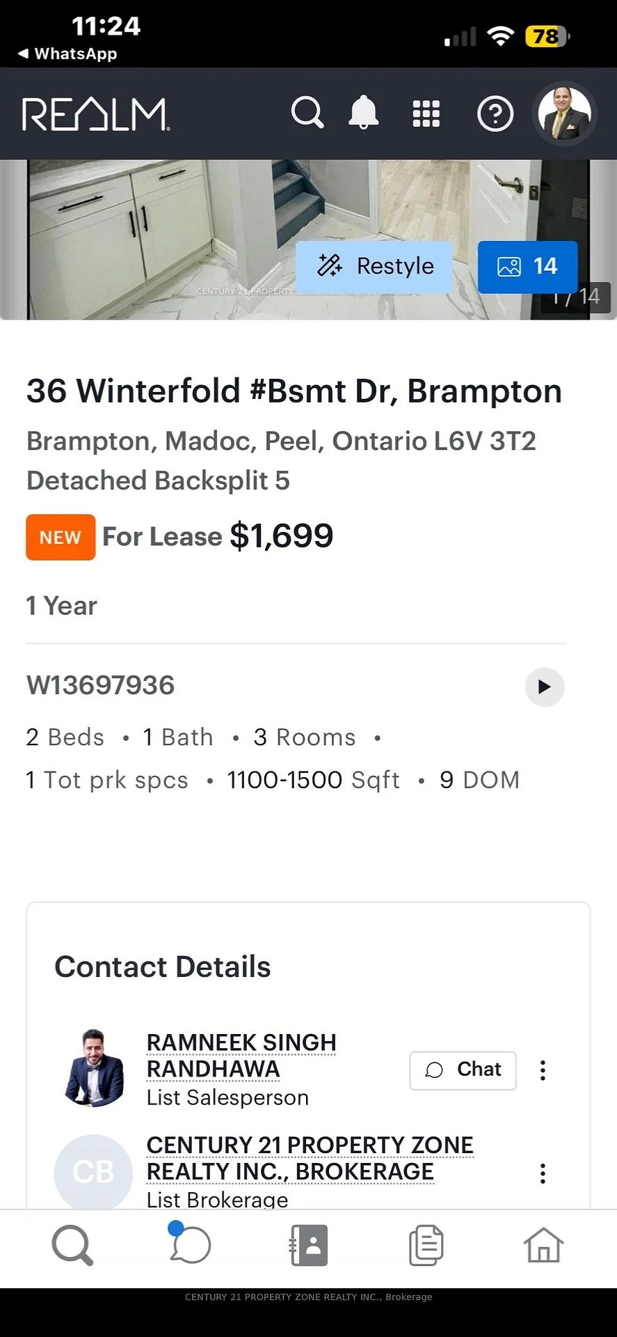 Photo 4 of 6 Roehampton Crescent W, Brampton, Brampton South — HOMEH
