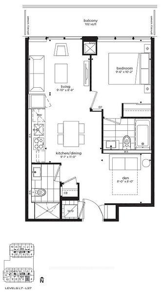 Photo 12 of Unit 2705, 195 Redpath Avenue, Toronto, Mount Pleasant West — HOMEH