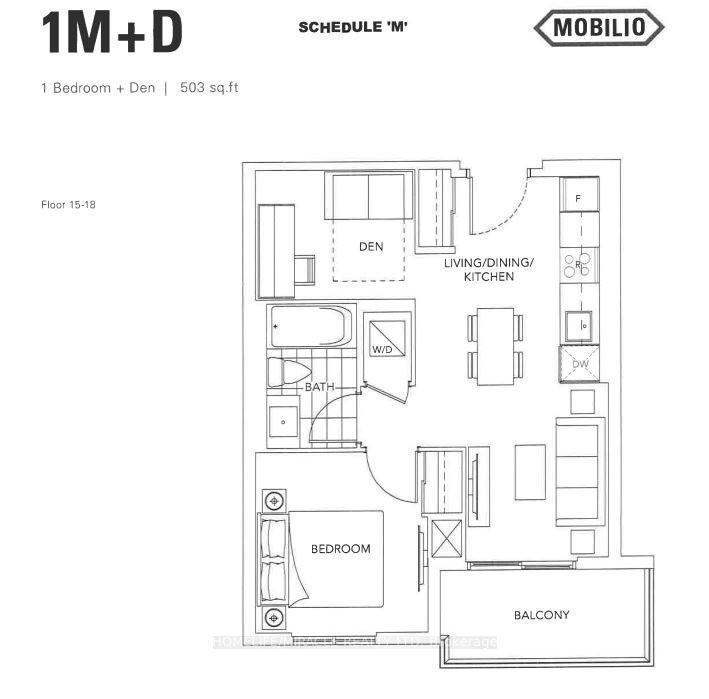 Photo 6 of Unit 1505, 10 Honeycrisp Crescent, Vaughan, Vaughan Corporate Centre — HOMEH