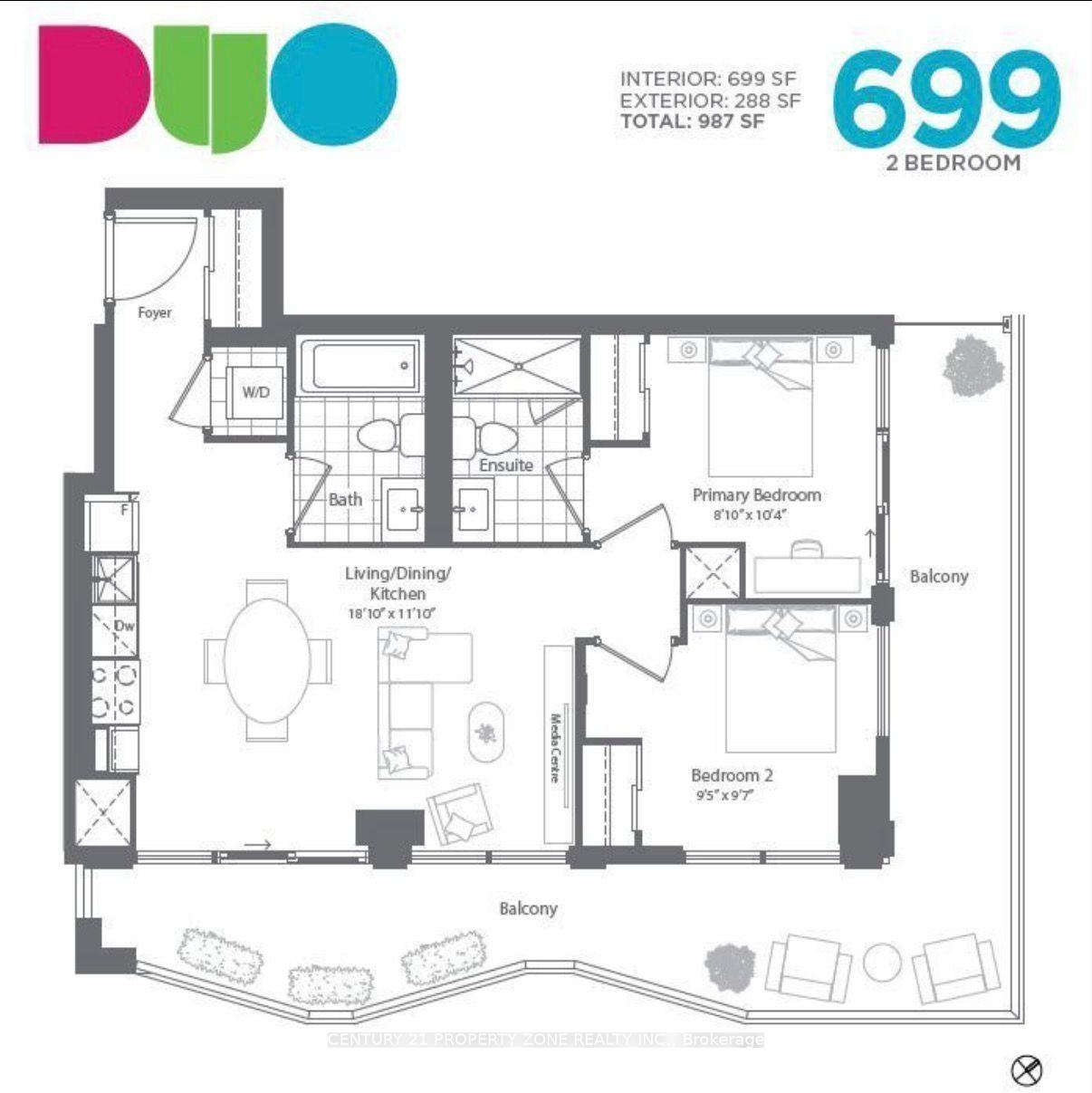 Front of Unit 1503, 260 Malta Avenue
