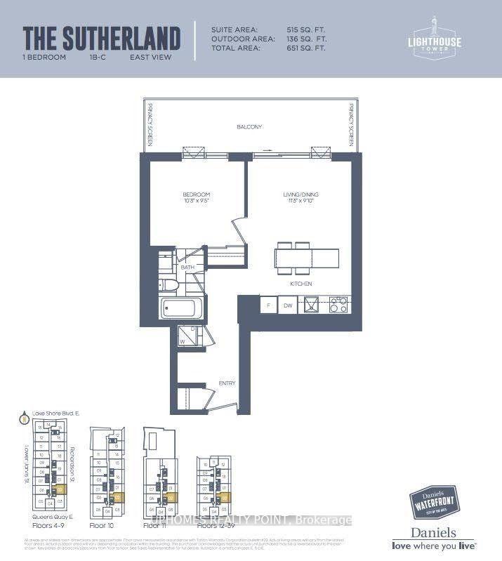 Photo 5 of Unit 3402, 15 Lower Jarvis Street, Toronto, Waterfront Communities — HOMEH