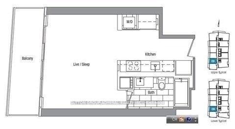 Photo 2 of Unit 1709, 75 Queens Wharf Road, Toronto, Waterfront Communities — HOMEH