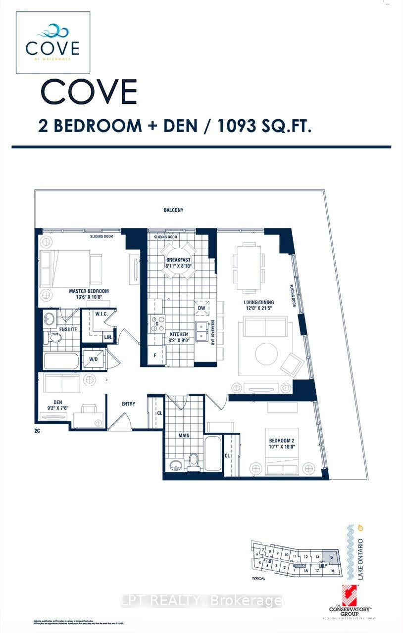 Photo 9 of Unit 1015, 390 Annie Craig Drive, Etobicoke, Mimico — HOMEH