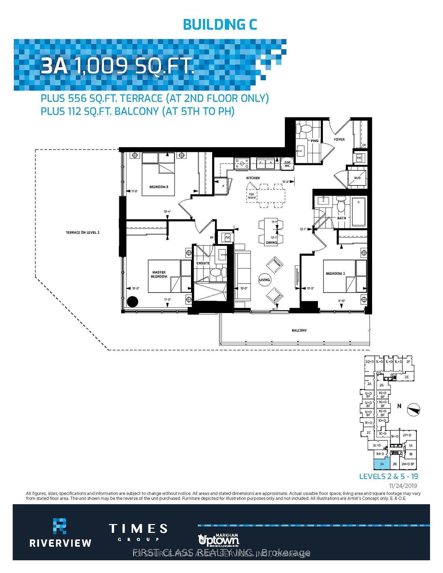 Photo 2 of Unit 707, 38 Water Walk Drive, Markham, Unionville — HOMEH